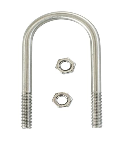 U-förmige dübel und U-Bolzenverlängerung M6 M8 304 Schnallenbolzen U-förmige Schraube Rohrschelle U-Clip Filet mit Prallmutterkombination(M8x25x52mm 1set) von RPXHZLKTM