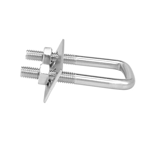 U-förmige dübel und U-förmige Schraube/rechtwinkliger Bolzen aus Edelstahl 304 mit Schallwand/quadratischer Klemme(2set M6X32X50) von RPXHZLKTM
