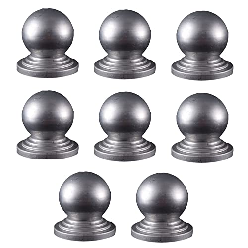 Zaunpfostenkappen 8 Pack Metal Fence Ball Post Caps Galvanized Steel Multiple Sizes(75x75mm) von RPXHZLKTM