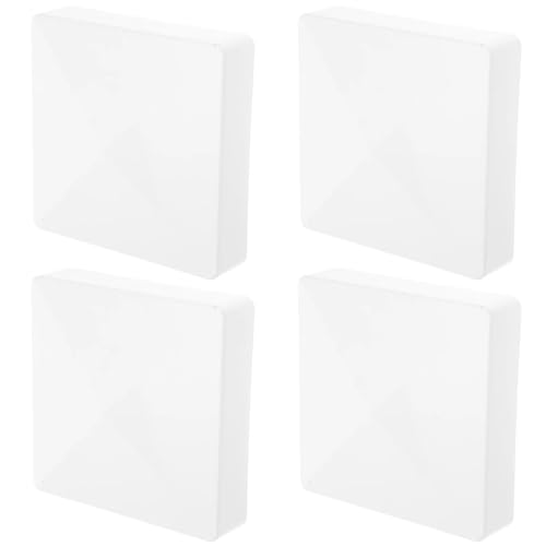 Zaunpfostenkappen Fence Post Caps, Decking Caps, Mailbox Caps Pack Of 4 White 4.13x4.13x0.94in von RPXHZLKTM