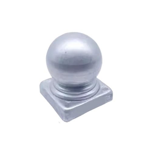 Zaunpfostenkappen Fence Post Caps Steel Ball Finial Dome For Square And Round Posts Multiple Sizes Pack Of 2(Square 40mm) von RPXHZLKTM