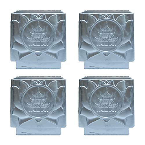 Zaunpfostenkappen Pack of 4 Aluminum Square Post Caps for Fence Piling and Guardrail Multiple Sizes(100x100mm) von RPXHZLKTM