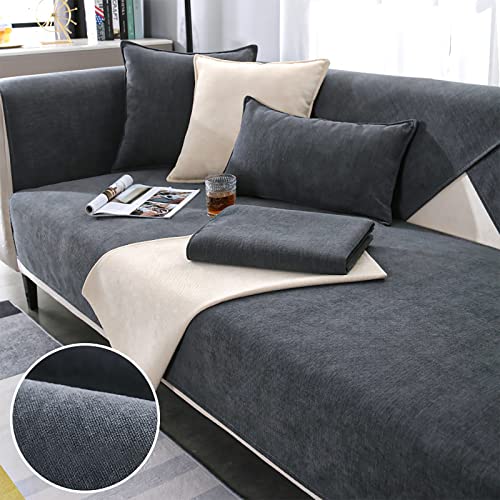 PHONME Sofabezüge 1 2 3 4 Sitzer Wasserdicht Sofabezug, Couchbezug L Form Sofaüberwurf Schonbezug, Chaiselongue-Abdeckung Schmutzresistent Sofa Cover Slipcover Für Haustiere Möbel Protektor von PHONME