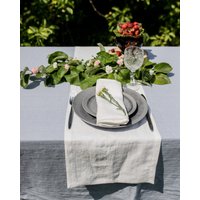 Leinen-Tischläufer, Tischläufer Hochzeit, Umweltfreundliche Leinen-Tischdecke, Rustikaler Hochzeitstischwäsche von RPlinen