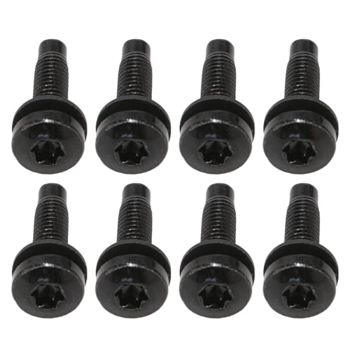Hard Top Torx Screws Bolts Windshield Frame,Tailgate,Hard Door Hinges Roll Bar Screws Bolts for Jeep for Wrangler JK(8 Pcs) von RQEYUNP