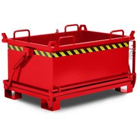 RR-Industrietechnik® Klappbodenbehälter Typ RBB, Volumen 0,75 m³, RAL 3000 feuerrot von RR-Industrietechnick