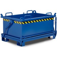 RR-Industrietechnik® Klappbodenbehälter Typ RBB, Volumen 1,5 m³, RAL 5010 enzianblau von RR-Industrietechnick