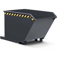 RR-Industrietechnik® Universalkippbehälter mit Abfangschere, Volumen 0,5 m³, TK 1.200 kg, anthrazitgrau von RR-Industrietechnick