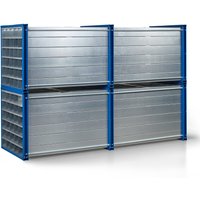 RR-Industrietechnik® Wabenregal Typ RWR, HxBxT 1.000 x 1.000 x 3.000 mm, Fächeranzahl 20 von RR-Industrietechnick