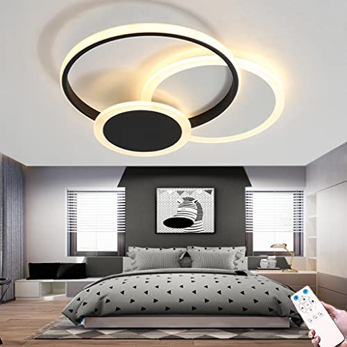 39W Moderne LED Deckenleuchte Aluminium Deckenlampe Dimmbar mit Fernbedienung 3000K - 6000K Deckenleuchten Creative Kronleuchter für Wohnzimmer,Schlafzimmer,Arbeitszimmer Decke Lichter von RRBEST