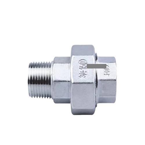 RRBXXUYN 1Pcs Stainless Steel 304 BSPT 1" Male to Female Threaded Union Cast Live Connection Pipe Fitting RRBXXUYN 1Pcs Stainless Steel 304 BSPT 1" Male to Female Threaded Union Cast Live Connection Pipe Fitting von RRBXXUYN