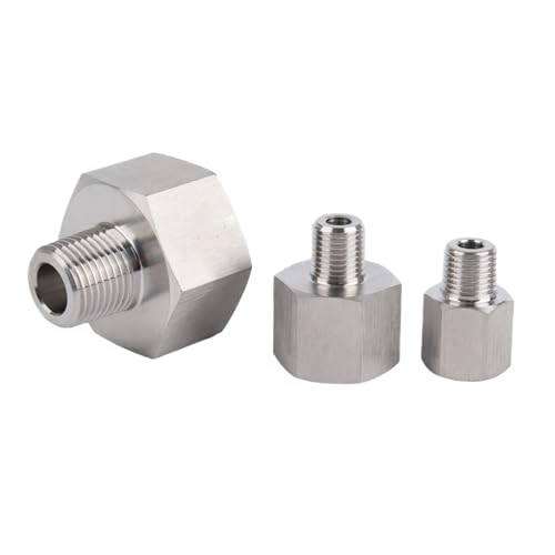 RRBXXUYN 1pc M20x1.5 Female to M12x1.5 Male 304 Stainless Steel Reducer Pipe Fitting Connector High Pressure von RRBXXUYN