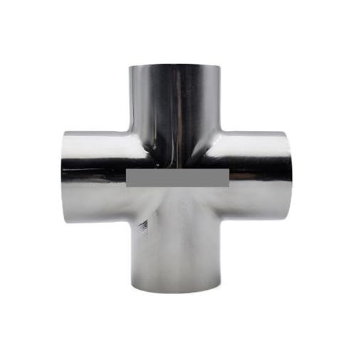 RRBXXUYN SS304 4-Way Cross Splitter 76mm OD Butt Welding Fitting for Homebrew Beer Wine Liquor von RRBXXUYN
