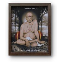 Swami Samartha Akkalkot - Bilderrahmen Mit Fotodruck Gebetsraum/Mandir Tempel Mattes Laminat Swami Samartha Akkalkot - Bilderrahmen Mit Fotodruck Gebetsraum/Mandir Tempel Mattes Laminat von RRCraftsIndia