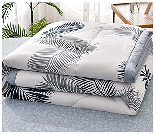 RRNAR Sommer Bettdecke Weich Bequem Leicht Sommerdecke Wende Steppdecke Sofa Schlafdecke Mikrofaser Pflegeleicht für Besseren Schlaf,E,180x200cm von RRNAR