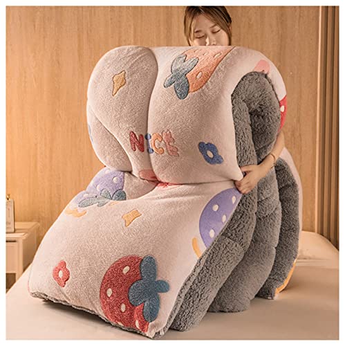 RRNAR Steppdecke for 4 Seasons Bettdecke, Lamb Velvet Winter Quilt, Gesteppte Atmungsaktive Decke, Weiche Kuschelige für Allergiker | Steppbettdecke für alle Jahreszeiten,A,150x200cm(2kg) von RRNAR