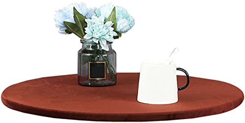 RRNAR Stretch Stehtischhussen, Silberfuchs Samt Spandex Elastische Cocktail Tischdecken, Schutzfolie mit Gummizug Tischtuch für Küche Hotel Outdoor,B,90cm von RRNAR