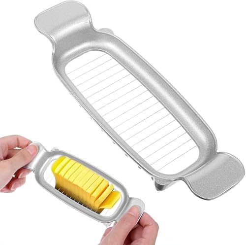 RROAD Butter- und Käsehobel, Edelstahl, Mehrzweck-Käsehobel, Butterschneider, Käseschneider, ergonomischer Griff zum Schneiden von Käsewürfeln von RROAD