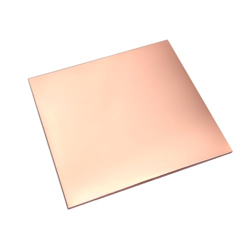 RRRST Rein Kupferblech 15x15cm, 0.8mm Dicke, Reinheit des Kupfers 99.9%, Quadrat Kupferplatte für Schmuck DIY Handwerk Modell Malerei RRRST Rein Kupferblech 15x15cm, 0.8mm Dicke, Reinheit des Kupfers 99.9%, Quadrat Kupferplatte für Schmuck DIY Handwerk Modell Malerei von RRRST