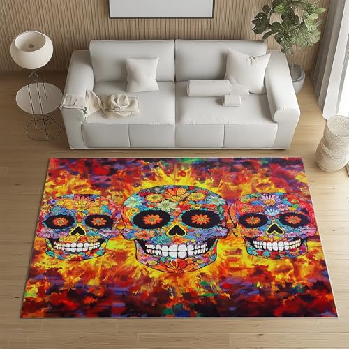RRUxiia Fußmatte Outdoor 50x80cm Farbe Skeleton Kleiner Teppich rutschfest Ländlich Blumen Anlage Teppich Waschbarer Weich Anti Rutsch Für Badezimmer Innen Und Außentüren Eingang RRUxiia Fußmatte Outdoor 50x80cm Farbe Skeleton Kleiner Teppich rutschfest Ländlich Blumen Anlage Teppich Waschbarer Weich Anti Rutsch Für Badezimmer Innen Und Außentüren Eingang von RRUxiia