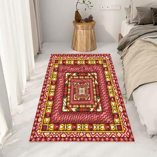 RRUxiia Fußmatte Outdoor 50x80cm Geometrie Netz Tradition Kleiner Teppich rutschfest 3D Stereo Welle Teppich Waschbarer Weich Anti Rutsch Für Badezimmer Innen Und Außentüren Eingang von RRUxiia