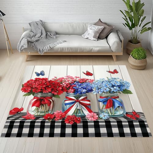 RRUxiia Kleiner Teppich 60x90cm Blumen Vase Fußmatte Outdoor Geometrie Bar Netz Blumenmuster Outdoor Teppich Waschbarer rutschfest Weich Anti Rutsch Matte Für Badezimmer Innen Und Außentüren RRUxiia Kleiner Teppich 60x90cm Blumen Vase Fußmatte Outdoor Geometrie Bar Netz Blumenmuster Outdoor Teppich Waschbarer rutschfest Weich Anti Rutsch Matte Für Badezimmer Innen Und Außentüren von RRUxiia