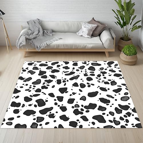 RRUxiia Kleiner Teppich Weich 60x90cm Abstrakt Ochse Drucken Fußmatte Outdoor Schwarz Weiß Tier Teppich Waschbarer Anti Rutsch Matte Für Badezimmer Innen Und Außentüren Eingang RRUxiia Kleiner Teppich Weich 60x90cm Abstrakt Ochse Drucken Fußmatte Outdoor Schwarz Weiß Tier Teppich Waschbarer Anti Rutsch Matte Für Badezimmer Innen Und Außentüren Eingang von RRUxiia