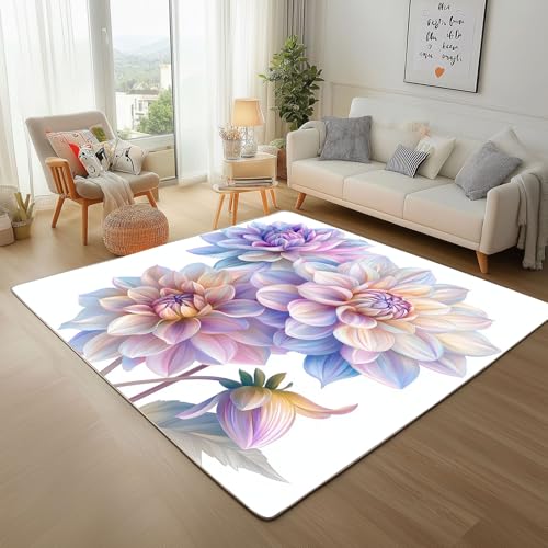 RRUxiia Kleiner Teppich Weich 60x90cm Farbe Dahlie Blumen Fußmatte Outdoor Anlage Blumenmuster Teppich Waschbarer Anti Rutsch Matte Für Badezimmer Innen Und Außentüren Eingang RRUxiia Kleiner Teppich Weich 60x90cm Farbe Dahlie Blumen Fußmatte Outdoor Anlage Blumenmuster Teppich Waschbarer Anti Rutsch Matte Für Badezimmer Innen Und Außentüren Eingang von RRUxiia