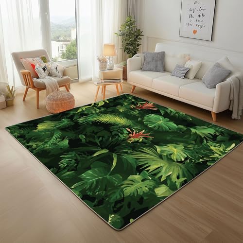 RRUxiia Kleiner Teppich Weich 60x90cm Tropische Anlage Blatt Fußmatte Outdoor Grün Monstera Pflanzendrucke Teppich Waschbarer Anti Rutsch Matte Für Badezimmer Innen Und Außentüren Eingang RRUxiia Kleiner Teppich Weich 60x90cm Tropische Anlage Blatt Fußmatte Outdoor Grün Monstera Pflanzendrucke Teppich Waschbarer Anti Rutsch Matte Für Badezimmer Innen Und Außentüren Eingang von RRUxiia
