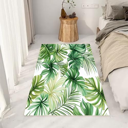 RRUxiia Kleiner Teppich Weich 60x90cm Tropische Anlage Blatt Fußmatte Outdoor Monstera Pflanzendrucke Teppich Waschbarer Anti Rutsch Matte Für Badezimmer Innen Und Außentüren Eingang RRUxiia Kleiner Teppich Weich 60x90cm Tropische Anlage Blatt Fußmatte Outdoor Monstera Pflanzendrucke Teppich Waschbarer Anti Rutsch Matte Für Badezimmer Innen Und Außentüren Eingang von RRUxiia