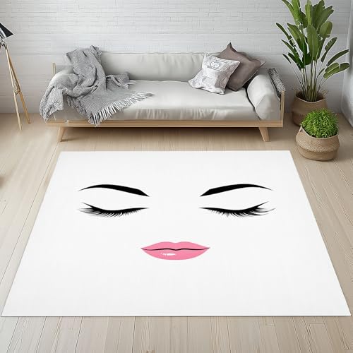 RRUxiia Teppich Mädchen Meim Wimpern Teppich Wohnzimmer 240x300cm Lippen Schönheit Groß Carpet Waschbarer rutschfest Weich Bettvorleger Schlafzimmer Kinderzimmer Esszimmer Raumdekoration RRUxiia Teppich Mädchen Meim Wimpern Teppich Wohnzimmer 240x300cm Lippen Schönheit Groß Carpet Waschbarer rutschfest Weich Bettvorleger Schlafzimmer Kinderzimmer Esszimmer Raumdekoration von RRUxiia
