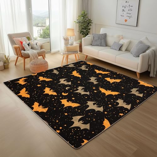 RRUxiia Teppich Schlafzimmer 240x340cm Furcht Schläger Teppich Weich Wohnzimmer Halloween Pentagramm Mond Rugs for Living Room Waschbarer Bettvorleger rutschfest Kinderzimmer RRUxiia Teppich Schlafzimmer 240x340cm Furcht Schläger Teppich Weich Wohnzimmer Halloween Pentagramm Mond Rugs for Living Room Waschbarer Bettvorleger rutschfest Kinderzimmer von RRUxiia