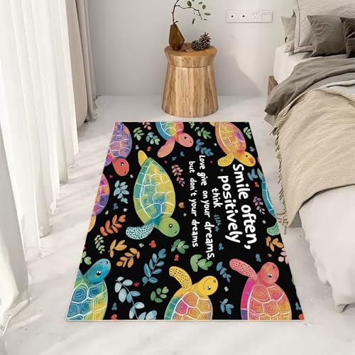 RRUxiia Teppich Schlafzimmer Waschbarer 80x150cm Niedlich Meeresschildkröten Teppich Wohnzimmer rutschfest Meerestiere Koralle Anlage Rugs for Living Room Bettvorleger Weich Kinderzimmer RRUxiia Teppich Schlafzimmer Waschbarer 80x150cm Niedlich Meeresschildkröten Teppich Wohnzimmer rutschfest Meerestiere Koralle Anlage Rugs for Living Room Bettvorleger Weich Kinderzimmer von RRUxiia