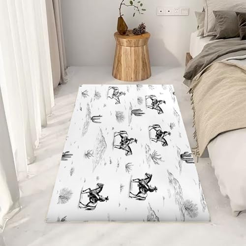 RRUxiia Teppich Wohnzimmer 120x170cm Retro Cowboys Pferd Schlafzimmer Teppich Weich Wüste Kaktus Anlage Carpet Waschbarer Bettvorleger rutschfest Kinderzimmer RRUxiia Teppich Wohnzimmer 120x170cm Retro Cowboys Pferd Schlafzimmer Teppich Weich Wüste Kaktus Anlage Carpet Waschbarer Bettvorleger rutschfest Kinderzimmer von RRUxiia