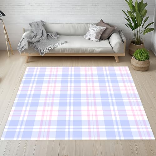 RRUxiia Teppich Wohnzimmer 160x230cm Geometrie Patchwork Plaid Rugs for Living Room Linien Bar Teppich Waschbarer rutschfest Weich Schlafzimmer Bettvorleger Kinderzimmer von RRUxiia