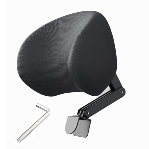 RRXIMHTT Kopfstützenaufsatz aus Memory-Schaum, Kopfstützkissen für jeden Schreibtischstuhl, verstellbare Höhe und Winkel, universelles Stützkissen, ergonomisches Kopfkissen für Stuhl, lindert Stress von RRXIMHTT