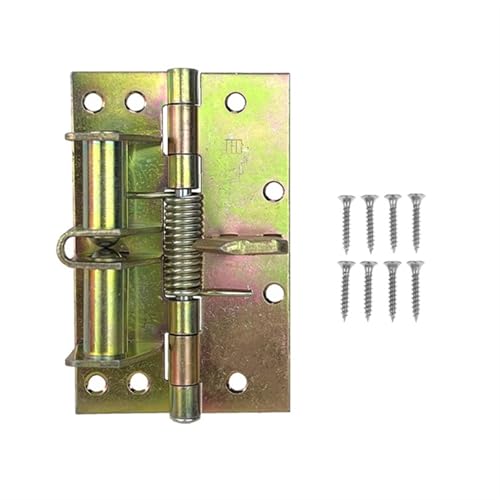 Federscharnier 3 Farben Multifunktions-Scharniere mit abnehmbarer Feder Positionierungstürschließer Feder Selbstausrichtendes Scharnier Automatische Schließtür(Color-B) von RRYPBOVG