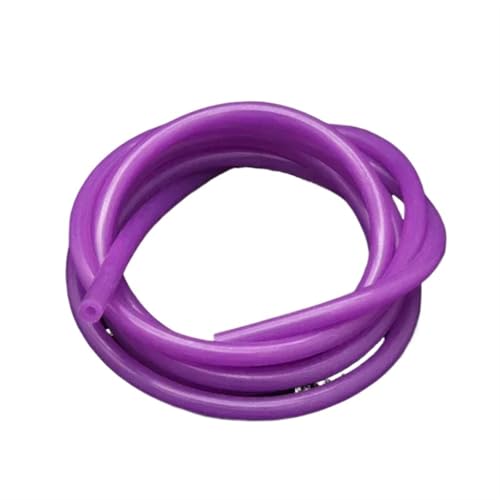 Gummischlauch 1 Meter ID 2 3 4 5 6 7 8 9 10 mm Silikonschlauch Flexibler Gummischlauch Softdrinkrohr Wasseranschluss(Purple,ID 5mm OD 7mm) von RRYPBOVG