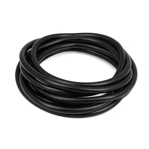Gummischlauch Latex-Gummischläuche, Farbe IDxOD, 1,6–10 mm, hochelastisches Schlauch-Elastikband(Black,10 METERS_ID 5MM X OD 7MM) von RRYPBOVG