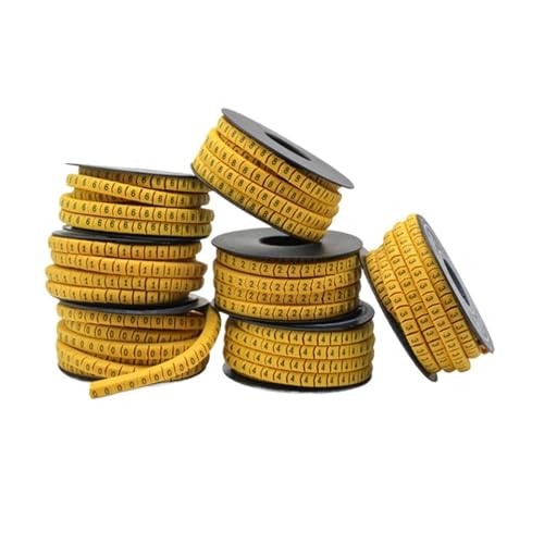 Kabelmarkierer Nummer 10 Rollen Draht Kabelmarkierer Kabelschlauch PVC Nummer 0-9(1.5mm) von RRYPBOVG