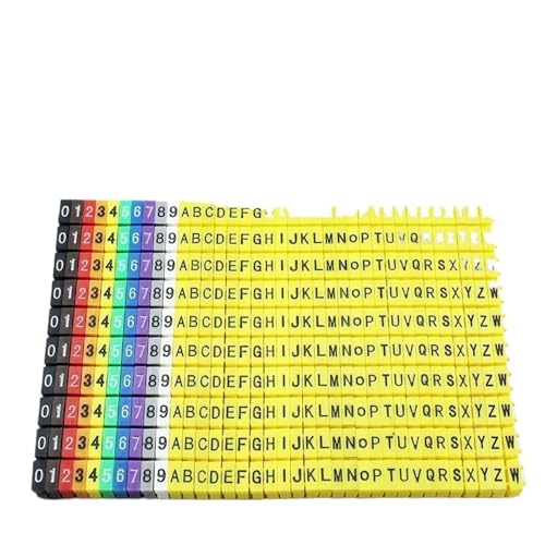Kabelmarkierer Nummer 100/150PCS Draht Marker Ärmeln Kabel Identifikation Sleeving Elektrische Verdrahtung(M-3 A-Z) von RRYPBOVG
