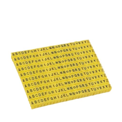 Kabelmarkierer Nummer 100/150Pcs Marker Label Netzwerk Anzahl Ordentlich Kennzeichnung Stecken Kabel Hülse(6.0mm2 100Pcs) von RRYPBOVG