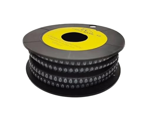 Kabelmarkierer Nummer 250/500/1000Pcs 0 Zu 9 Anzahl Draht Marker Spirale Verpackung Farbige(Color-00,EC-2(500Pcs)) von RRYPBOVG