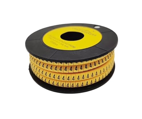 Kabelmarkierer Nummer 250/500/1000Pcs 0 Zu 9 Anzahl Draht Marker Spirale Verpackung Farbige(Color-04,EC-2(500Pcs)) von RRYPBOVG