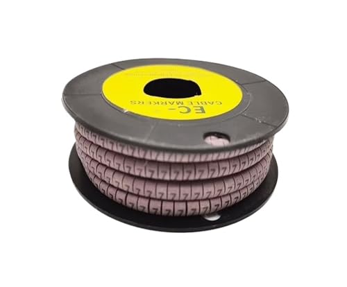 Kabelmarkierer Nummer 250/500/1000Pcs 0 Zu 9 Anzahl Draht Marker Spirale Verpackung Farbige(Color-07,EC-1) von RRYPBOVG