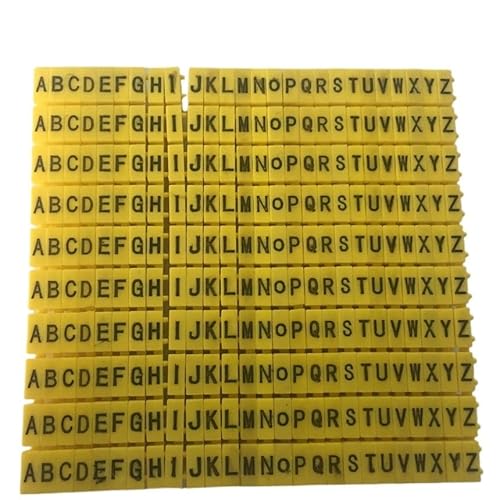 Kabelmarkierer Nummer 260 stücke AZ Brief 4mm2 Netzwerk Ethernet Draht Anzahl Label Rohr Kabel Marker von RRYPBOVG