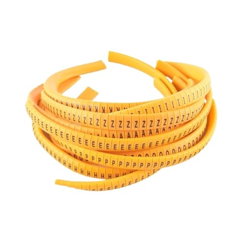 Kabelmarkierer Nummer EC-J Flache Nummer Rohr Kabel Draht Marker Buchstaben Label Kennzeichnung(Ties 3x200) von RRYPBOVG