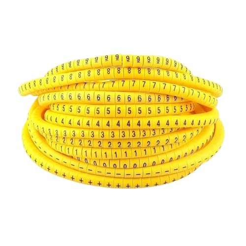 Kabelmarkierer Nummer Kabelmarker Drahtetikett 100 Stück Nummer Draht 0 bis 9,5 2, 4 6 qmm Isolierung PVC(EC-3-6) von RRYPBOVG