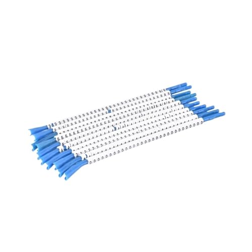 Kabelmarkierer Nummer Kabelmarkierungen C-Typ Nummernschild-Etikett for 0,9–4 mm Drahtmarkierungs-Etikett-Snap(N-2(4.0MM)30PCS) von RRYPBOVG