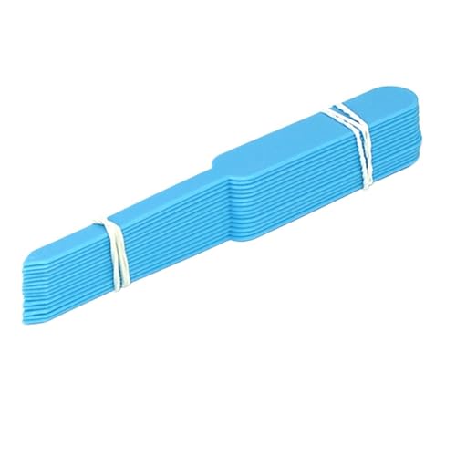 Pflanzenschilder 100 stücke Pflanzenetiketten Garten Verdickt Topf Marker Kindergarten Blume Kräuter Tags Kunststoff Wasserdicht Blume Gemüse Topf(Blue) von RRYPBOVG